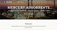 Desktop Screenshot of mercuryadsorbents.com
