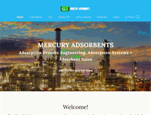 Tablet Screenshot of mercuryadsorbents.com